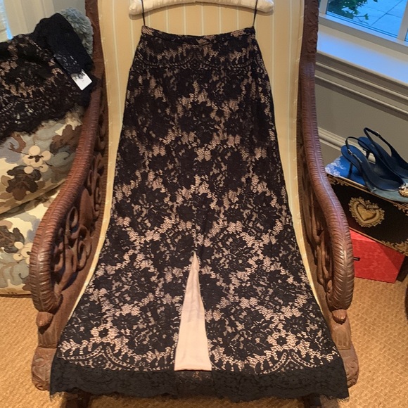 THE JETSET DIARIES FANTASIA BLACK LACE SUPER GLAM 2PIECE SET WITH EYELASH TRIM - Picture 11 of 15